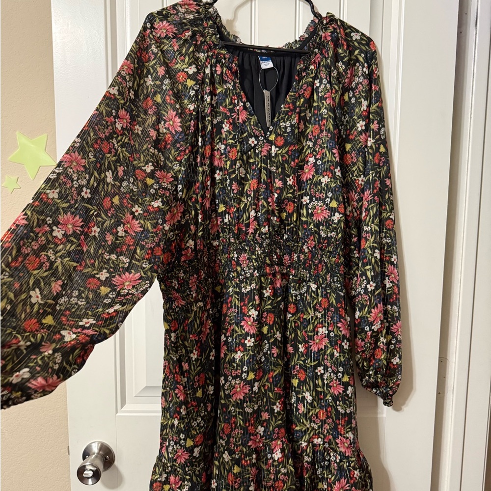 Floral Long Sleeve Dress
